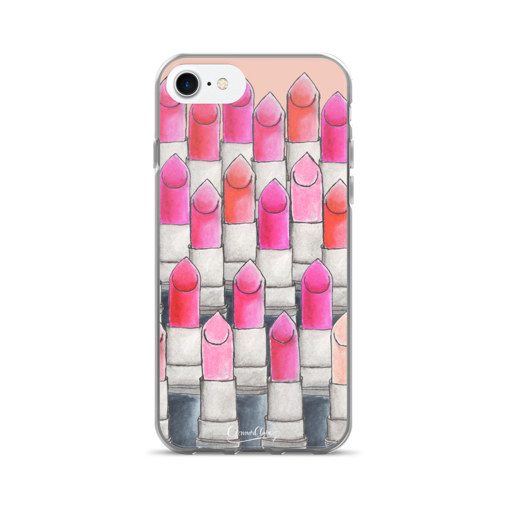 Attention Lipsticks iPhone Case