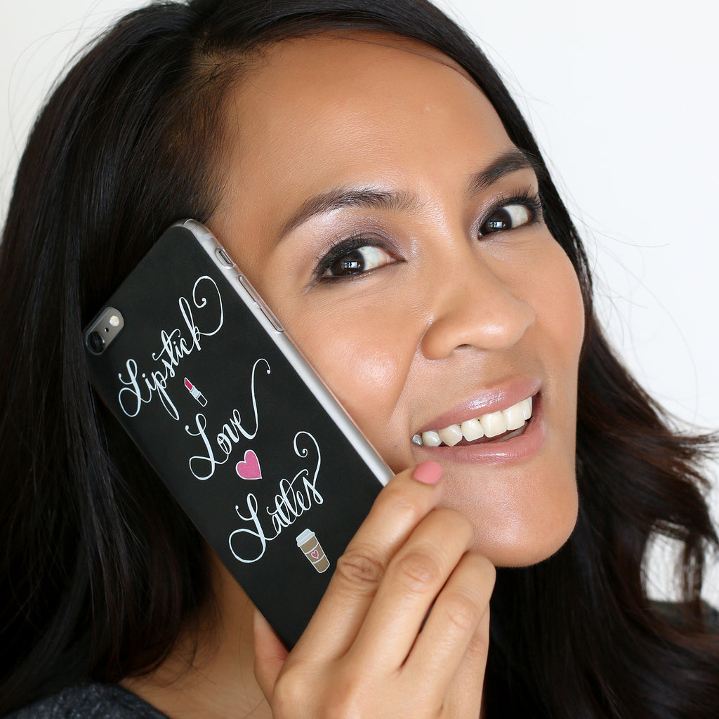Lipstick Love Lattes iPhone Case