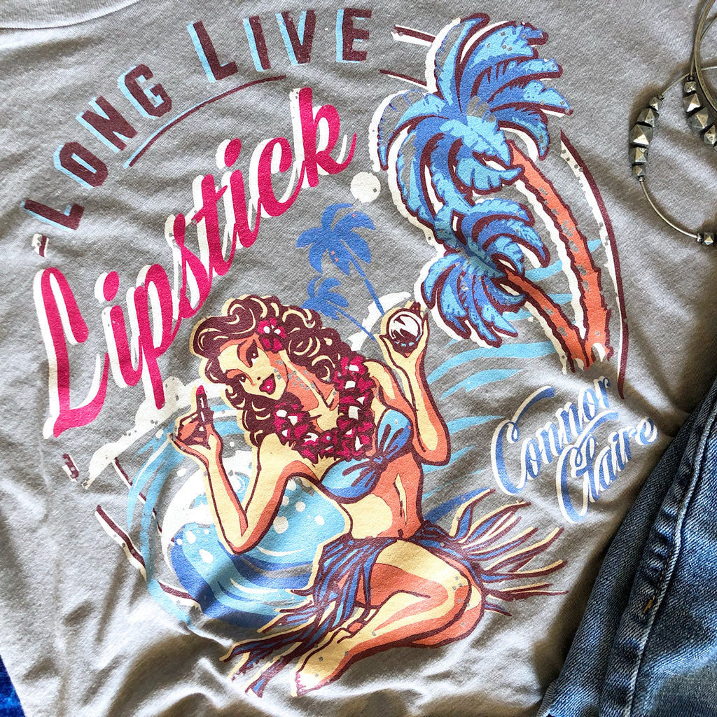 Long Live Lipstick Tee