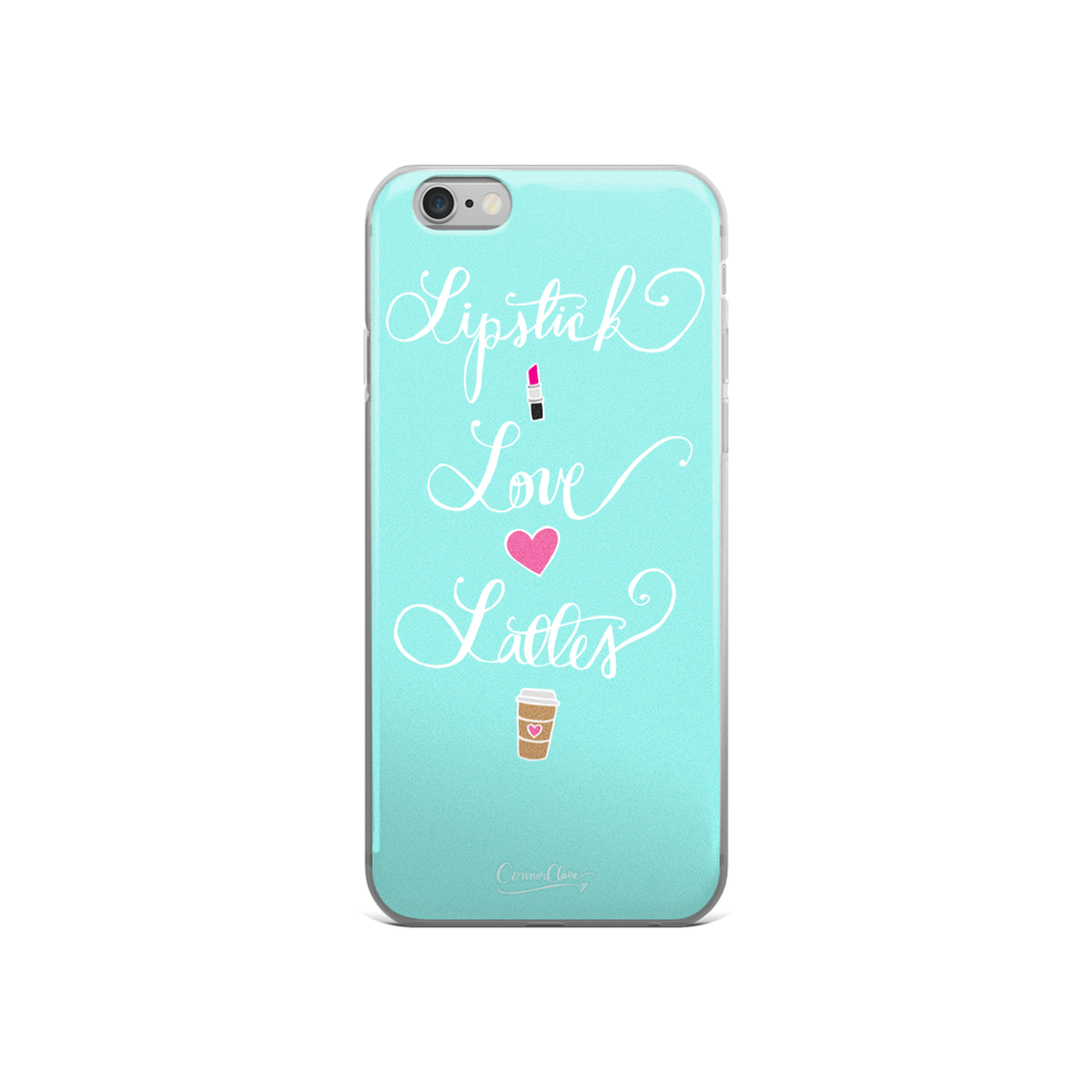 Lipstick Love Lattes iPhone Case