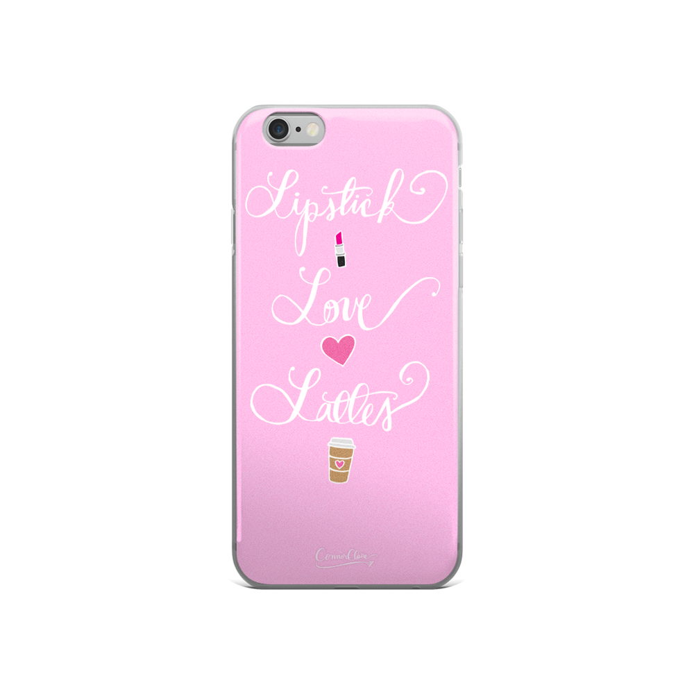 Lipstick Love Lattes iPhone Case