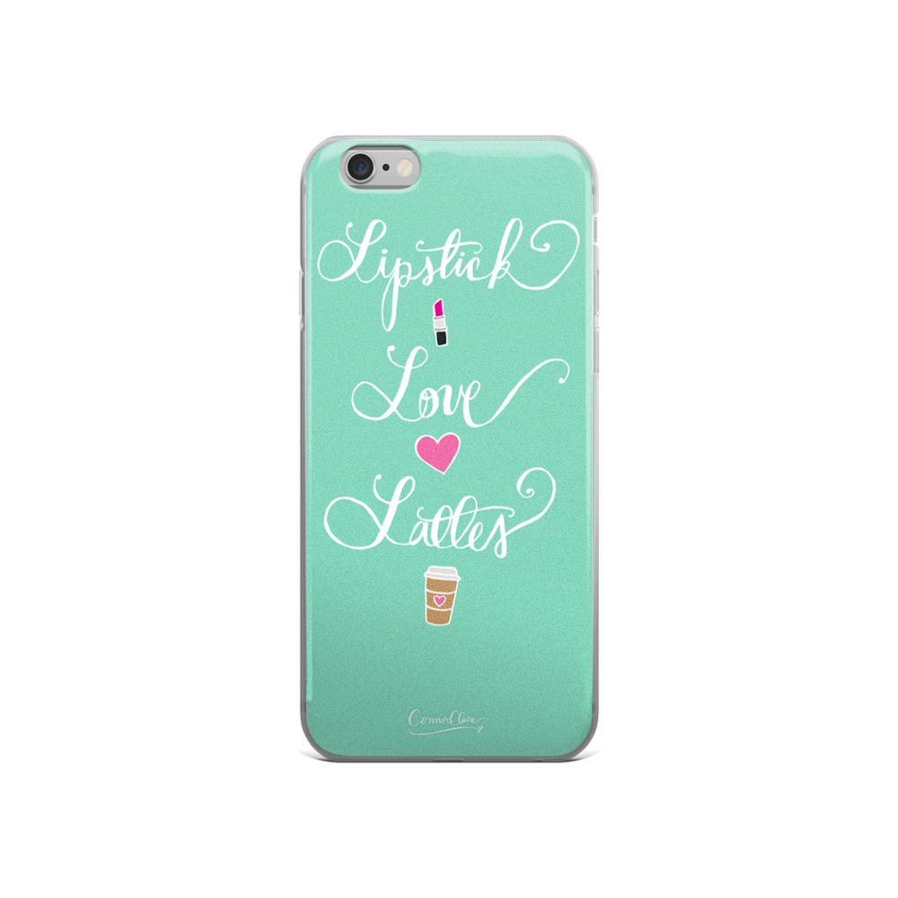 Lipstick Love Lattes iPhone Case