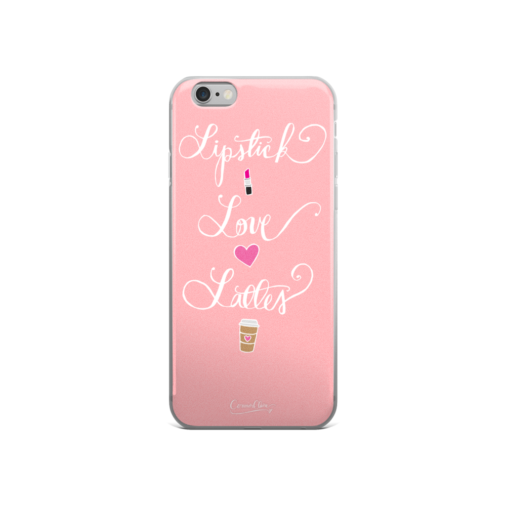 Lipstick Love Lattes iPhone Case