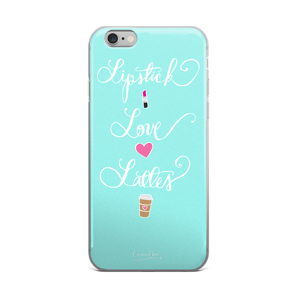 Lipstick Love Lattes iPhone Case