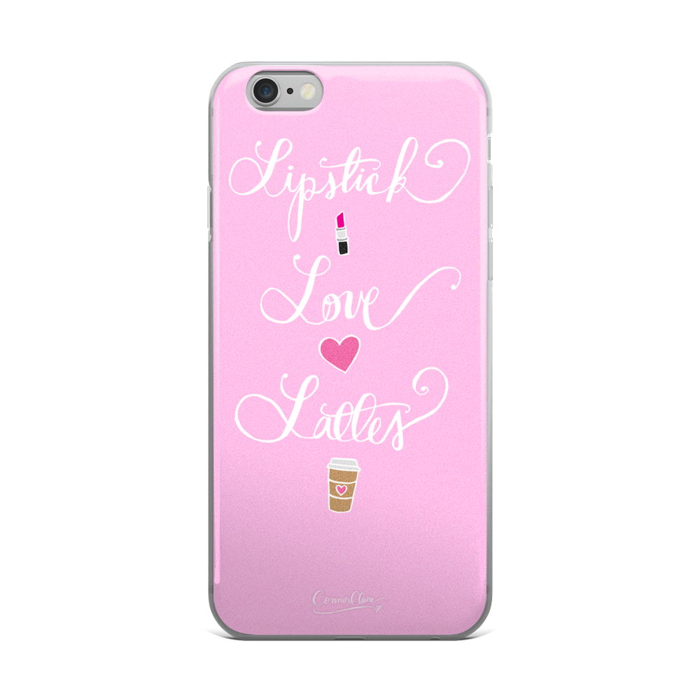 Lipstick Love Lattes iPhone Case