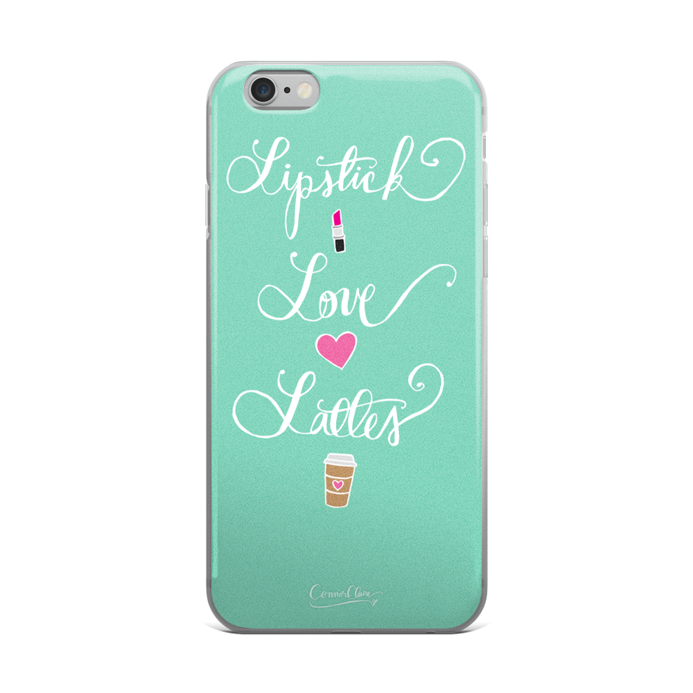 Lipstick Love Lattes iPhone Case