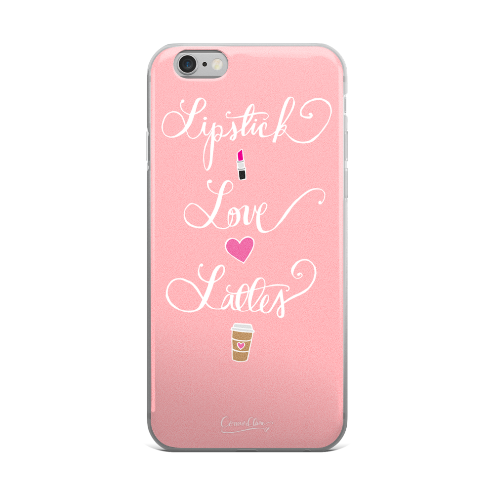 Lipstick Love Lattes iPhone Case