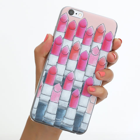 Attention Lipsticks iPhone Case
