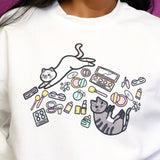 Cats & Makeup Sweatshirt