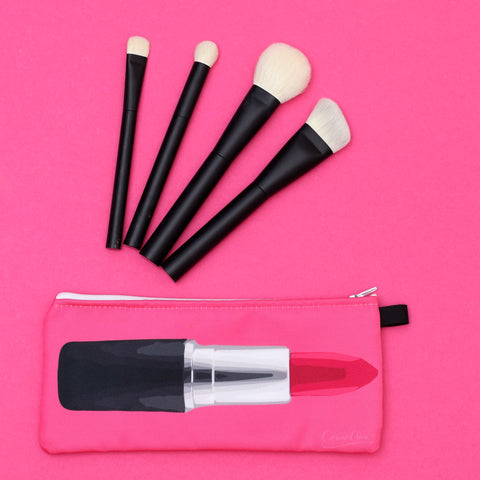 Drawn to Lipstick Makeup Bag