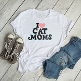 I Heart Cat Moms Tee