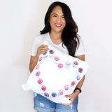 Lipstick All Day Throw Pillow