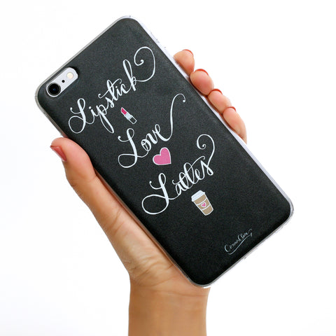 Lipstick Love Lattes iPhone Case