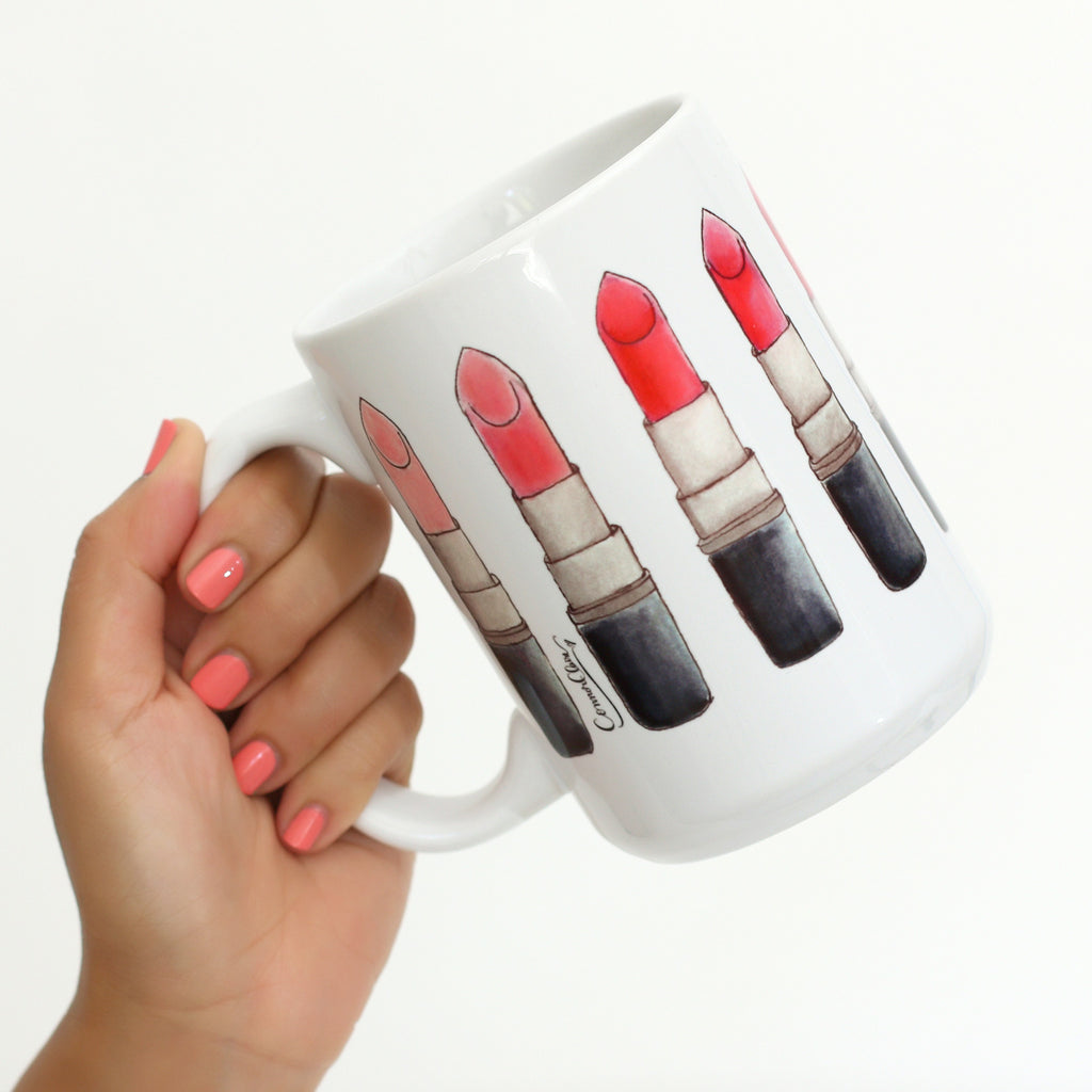 Lipstick Swatch-a-thon Mug
