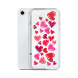 Lipstick Hearts iPhone Case