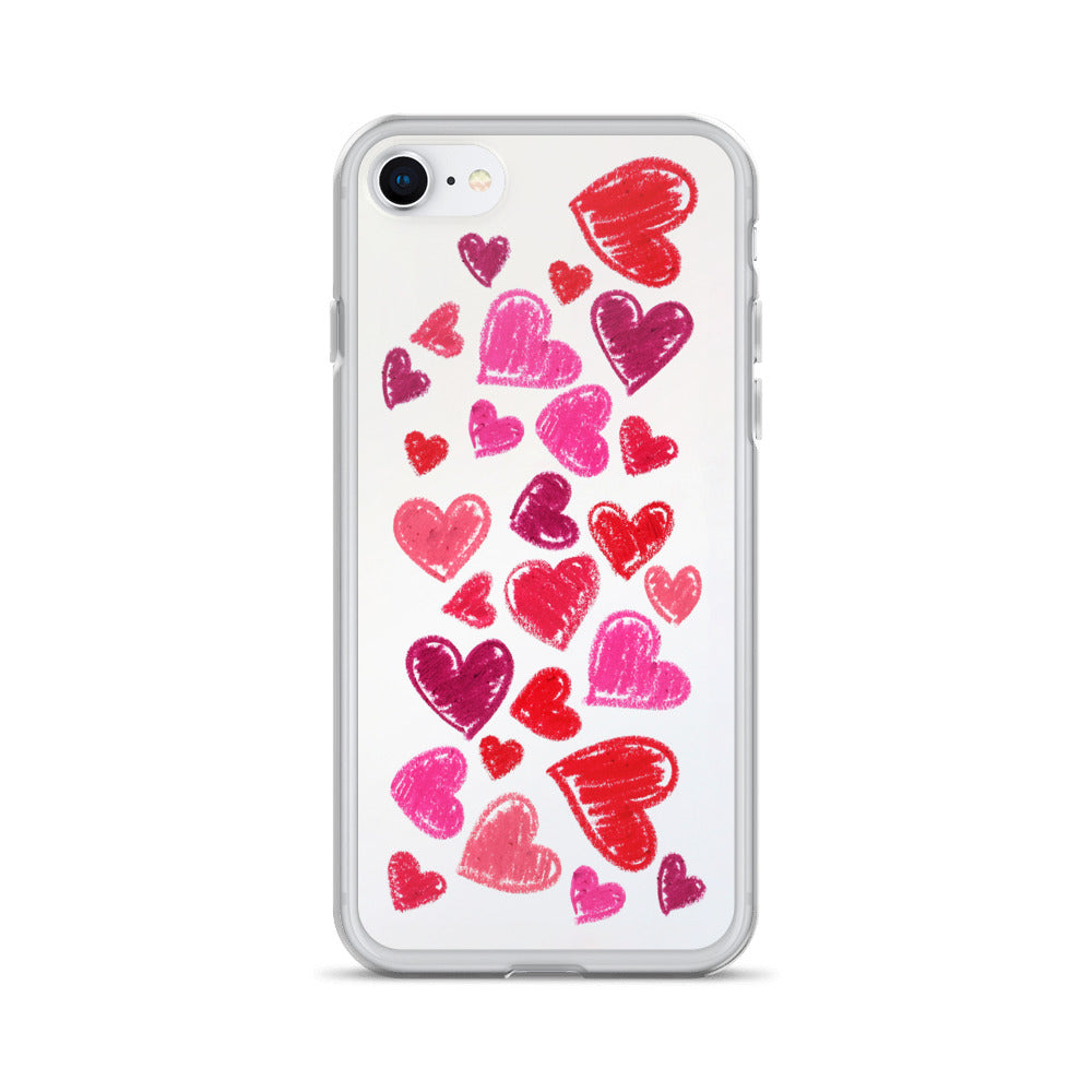 Lipstick Hearts iPhone Case Lipstick Hearts iPhone Case