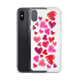 Lipstick Hearts iPhone Case