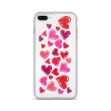 Lipstick Hearts iPhone Case