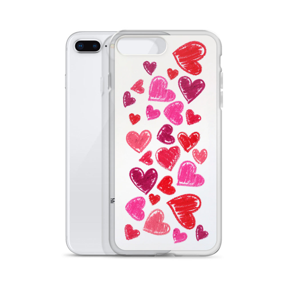 Lipstick Hearts iPhone Case Lipstick Hearts iPhone Case