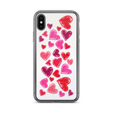 Lipstick Hearts iPhone Case